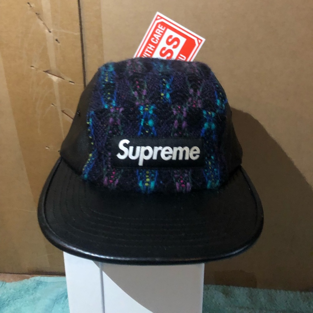Supreme Leather Baseball cap